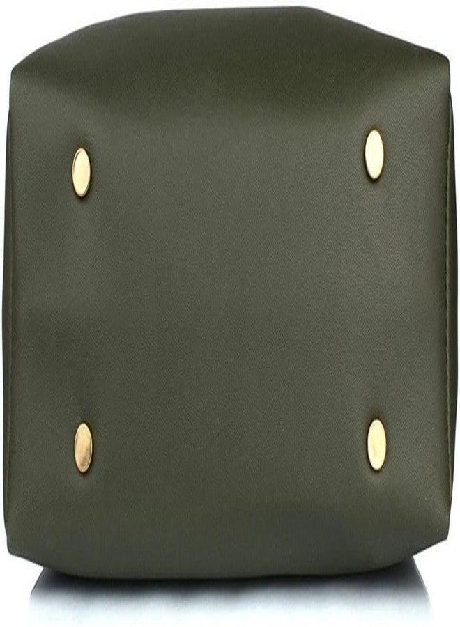 Vintage Women Green Hand-held Bag - Image 4